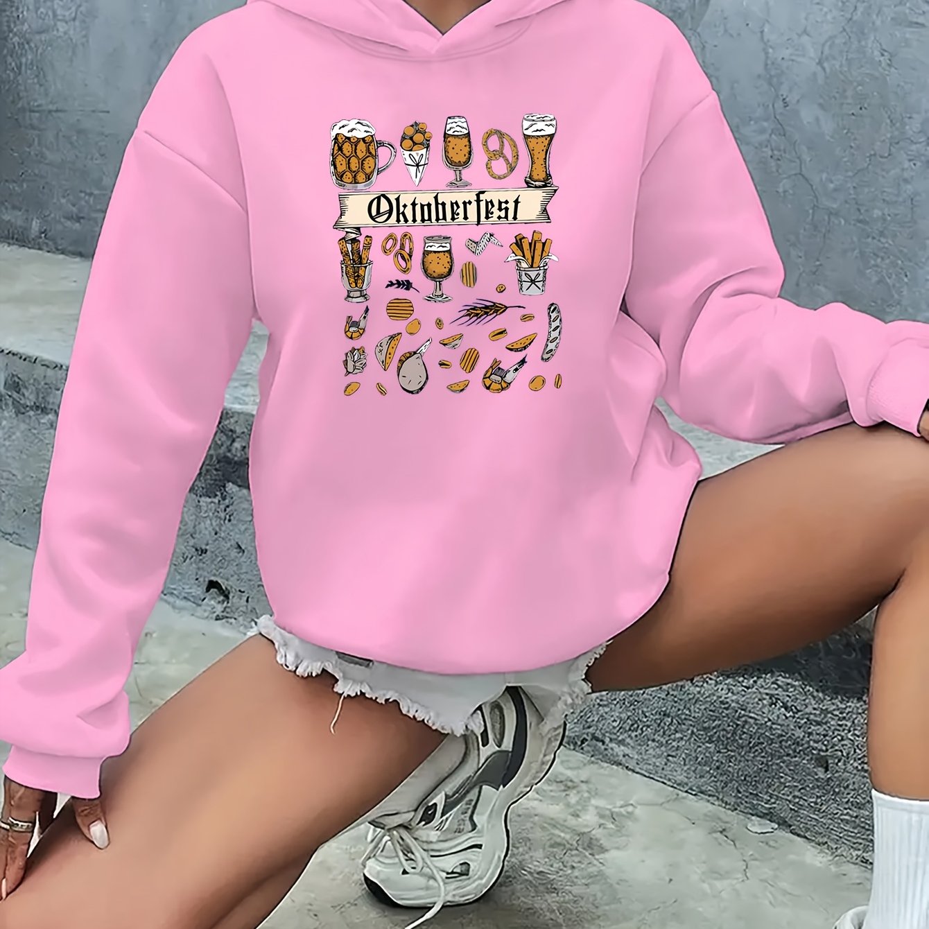 AlpenJoy – Dames Hoodie Anna – Oktoberfest Warm voor Herfst & Winter