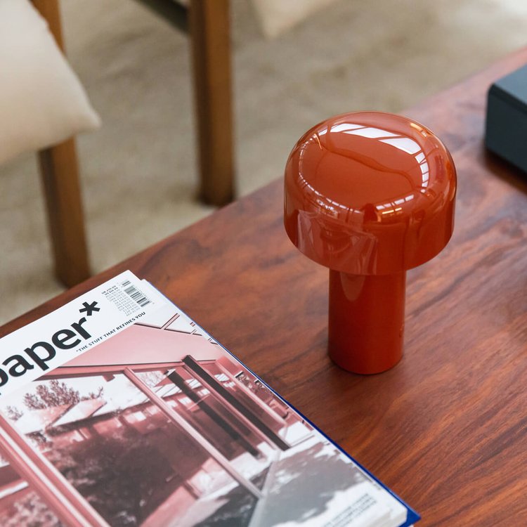 Lunavo HaloGleam Lámpara de Mesa – Inalámbrica, Recargable y Moderna Luz LED en Forma de Hongo