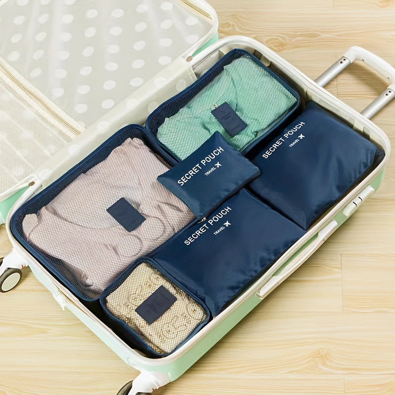 Mochila de Expedição Travora – Conjunto de 6 Peças em Oxford para Organização Inteligente