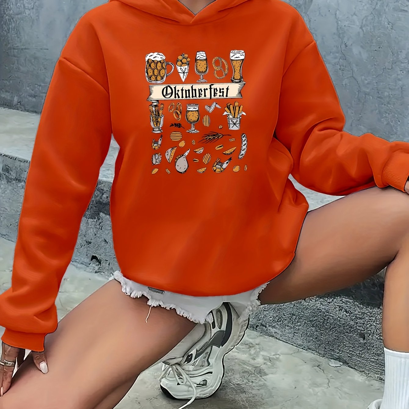 AlpenJoy – Dames Hoodie Anna – Oktoberfest Warm voor Herfst & Winter