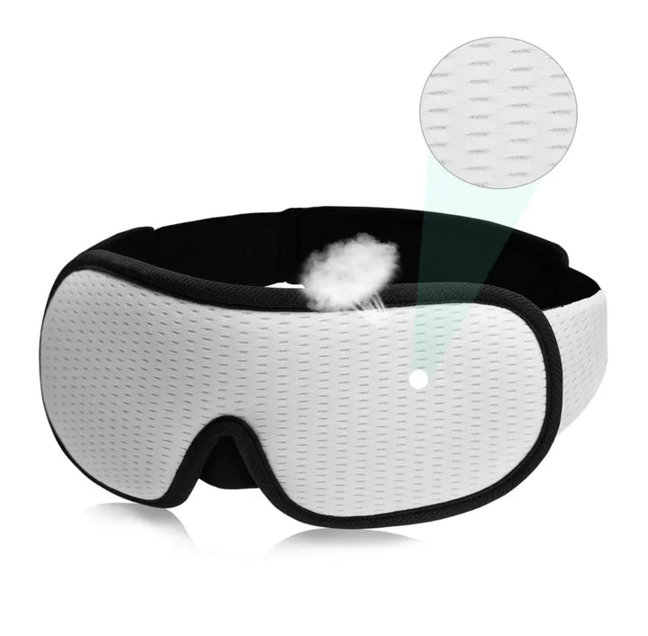 DreamEase Maschera per Dormire – Maschera 3D Traspirante e Opaca con Vestibilità Regolabile