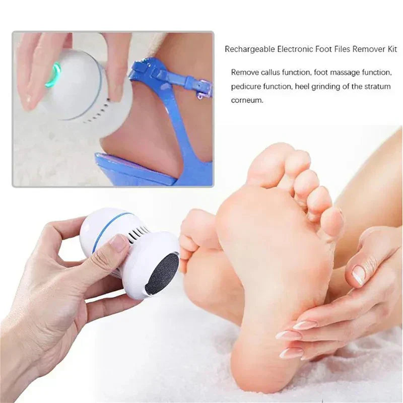 Pedivio – Éliminateur électrique de callosités avec aspiration pour des pieds doux
