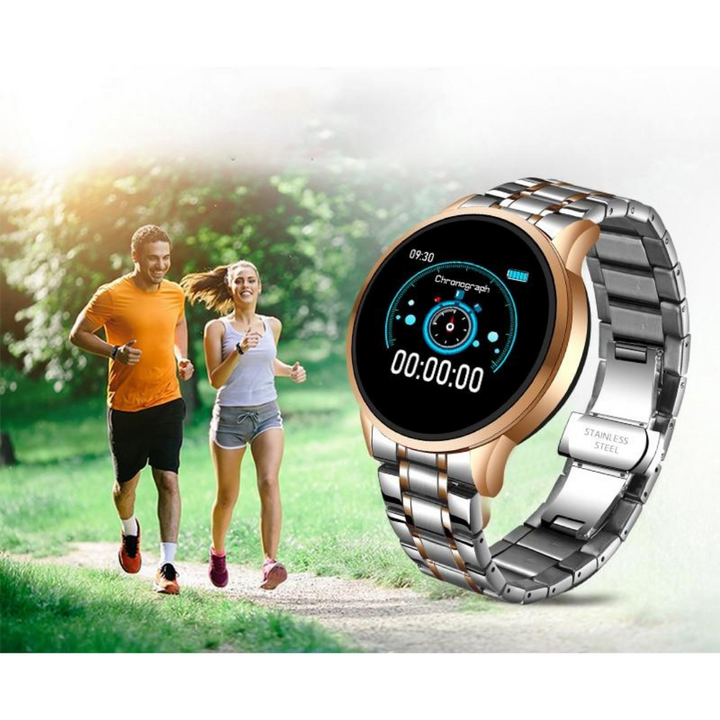 Chroniq Classic Smartwatch – Diseño Atemporal con Funciones Inteligentes de Salud