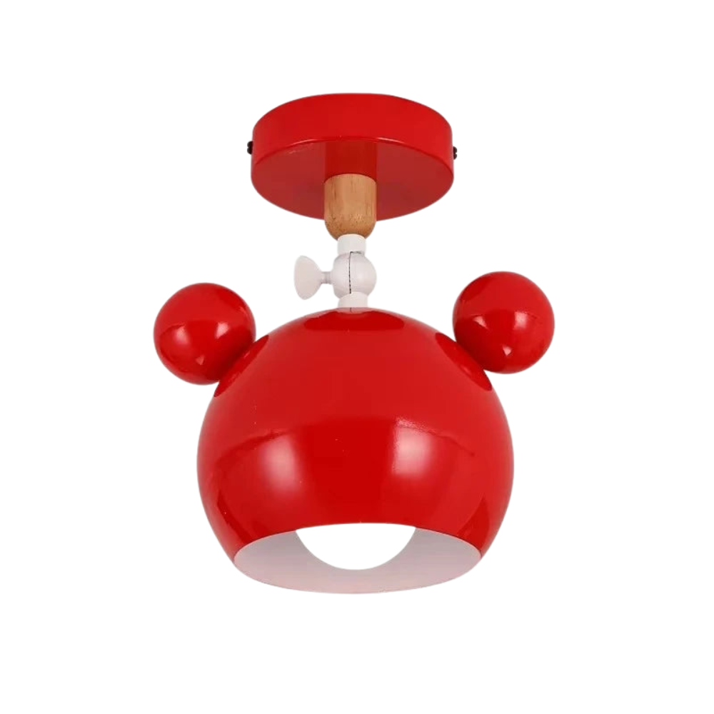 Cartonelle làmpada de sostre – Làmpada de dibuixos animats moderna amb base E27 i disseny de fusta juganer