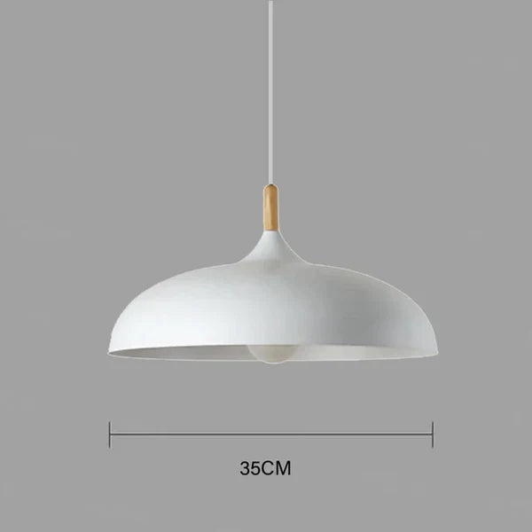 ScandiLuxe Candeeiro de Teto – Lâmpada LED de madeira de carvalho com design escandinavo e cabo ajustável