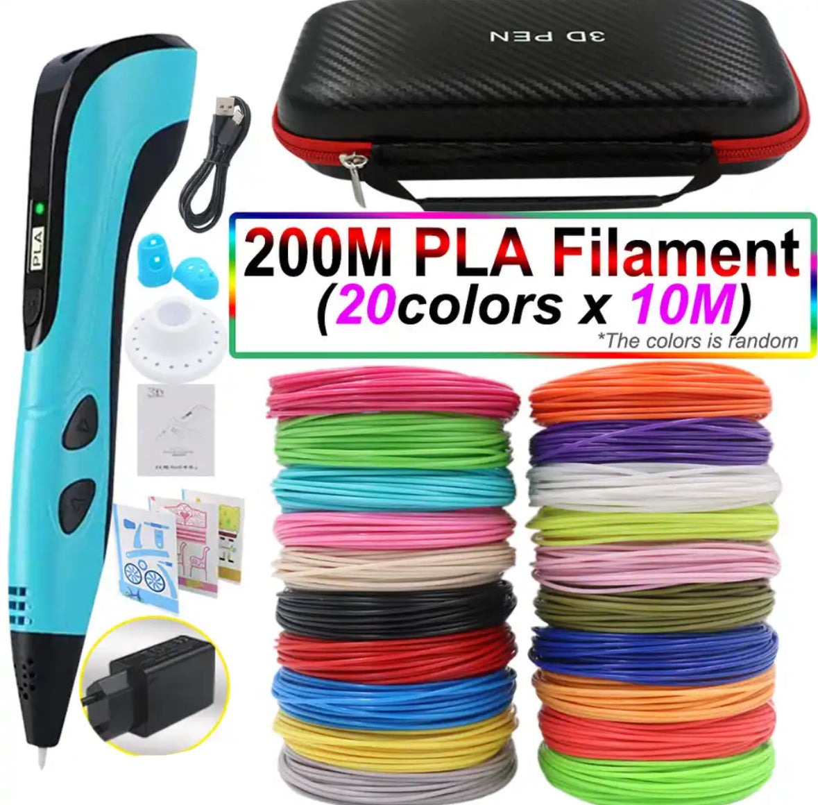 Creaso bolígrafo impresora 3D – bolígrafo fácil de usar para obras de arte creativas en 3D