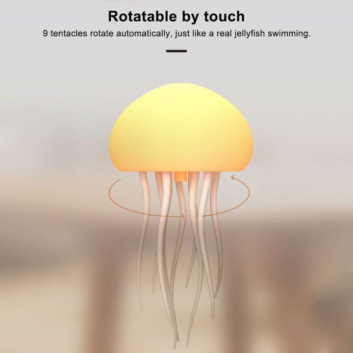 Candeeiro de Mesa LED com Design de Medusas – Luz Decorativa com Mudança de Cor