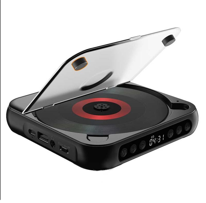 Leitor de CD Portátil – Bluetooth 5.3, Bateria Recarregável &amp; Design Compacto