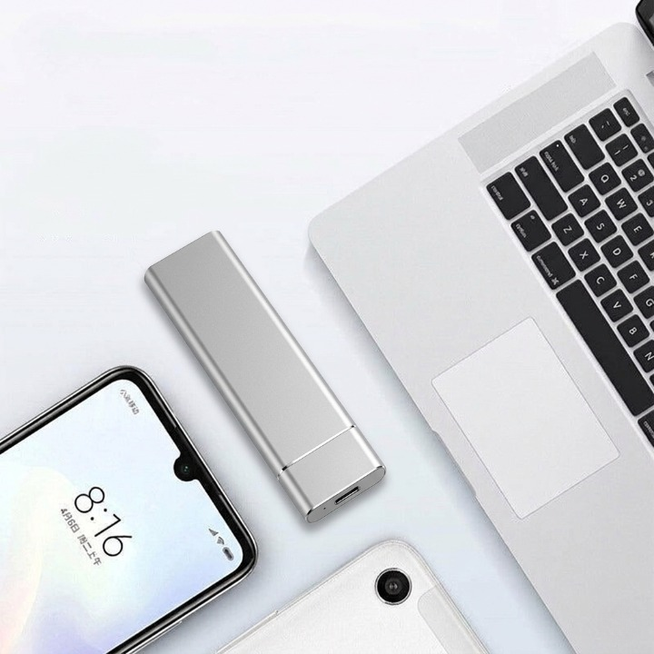 8TB externe SSD – Mobiele USB-C-gegevensopslag in een compacte aluminium behuizing 1
