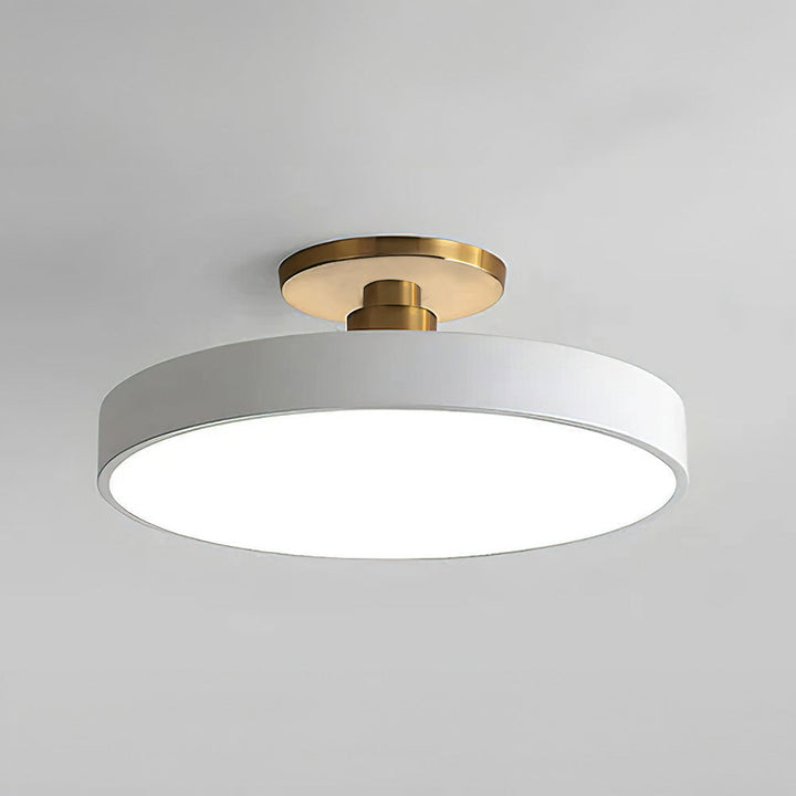Vionte Plafondlamp – Lampada da soffitto LED rotonda in metallo e acrilico con design a risparmio energetico