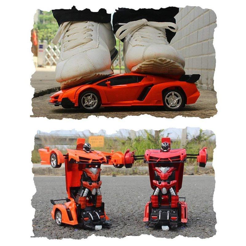 Trasformatore RC Auto – Robot 2-in-1 e Sportiva con Telecomando per Bambini