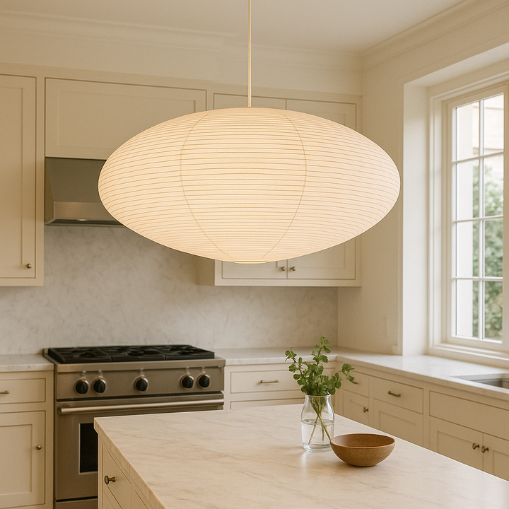 Papira Hanglamp – Handgemaakte Papieren Kap met Wabi-Sabi Design &amp; Warme Sfeerverlichting
