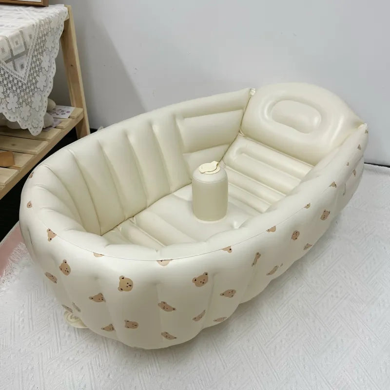 BubbleNest Opblaasbaar Babybadje – Lichtgewicht BPA-vrij bad voor reizen &amp; klein wonen