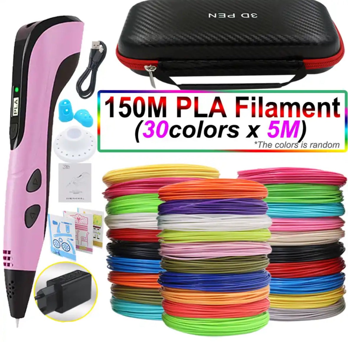 Creaso bolígrafo impresora 3D – bolígrafo fácil de usar para obras de arte creativas en 3D