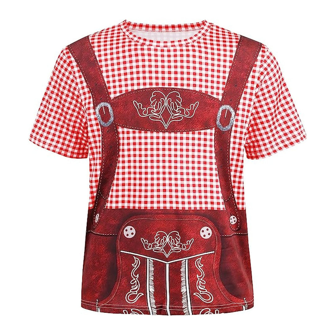 Bavaro – T-shirt avec imprimé Lederhosen – Votre tenue pour fête de la bière &amp; Oktoberfest