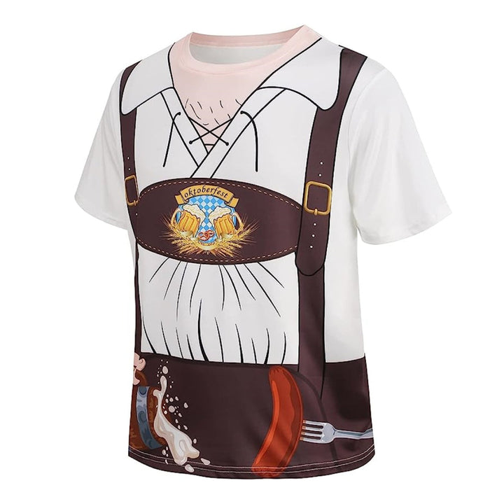 Bavaro – T-shirt avec imprimé Lederhosen – Votre tenue pour fête de la bière &amp; Oktoberfest