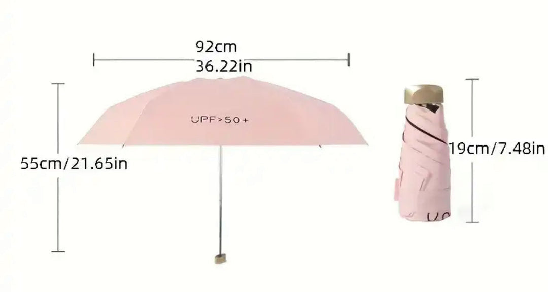 MiniKnirps Parapluie – Parapluie de voyage ultraléger pliable avec revêtement résistant au vent et protection UV