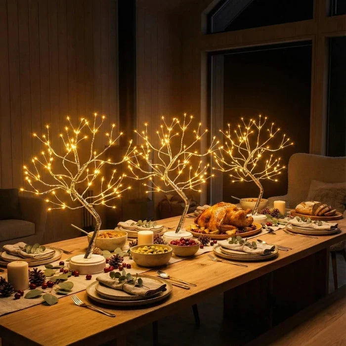 Fairy Light Tree Lamp – Tabletop Spirit Tree Bright Enough for Reading Tevako