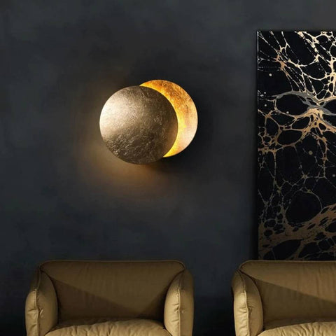 SeleneLight – Lampada da parete con effetto luce lunare – Illuminazione d'atmosfera LED minimalista