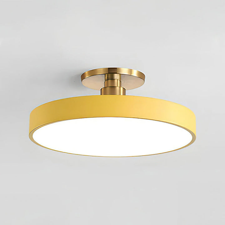 Vionte Plafondlamp – Lampada da soffitto LED rotonda in metallo e acrilico con design a risparmio energetico