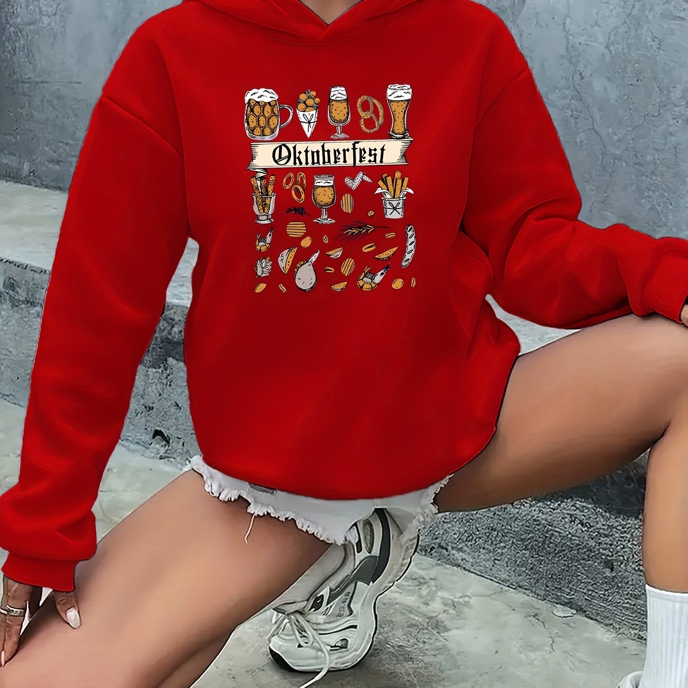 AlpenJoy – Dames Hoodie Anna – Oktoberfest Warm voor Herfst & Winter