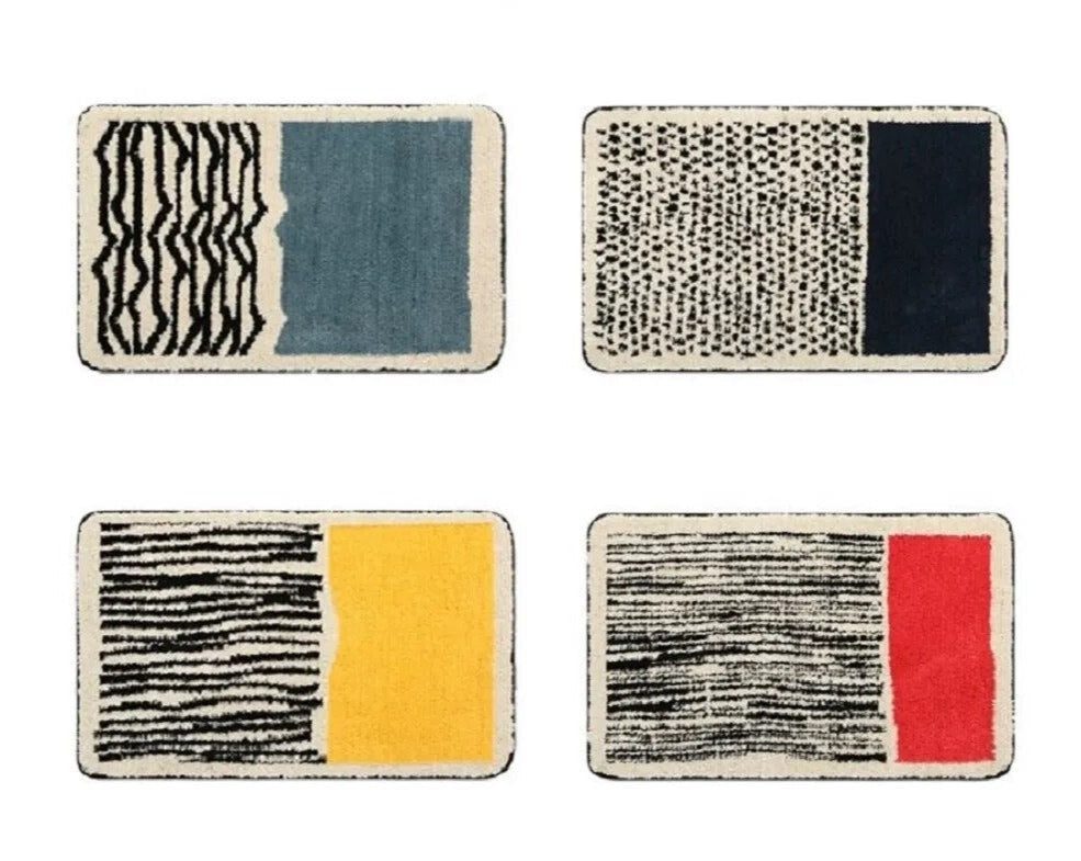 Abstracte antislip badmat met Scandinavisch design Vestragear