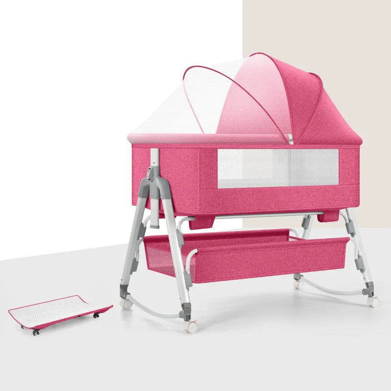 DreamCocoon – Draagbaar Babybedje met Wiegfunctie – Reiswieg Pasgeborenen