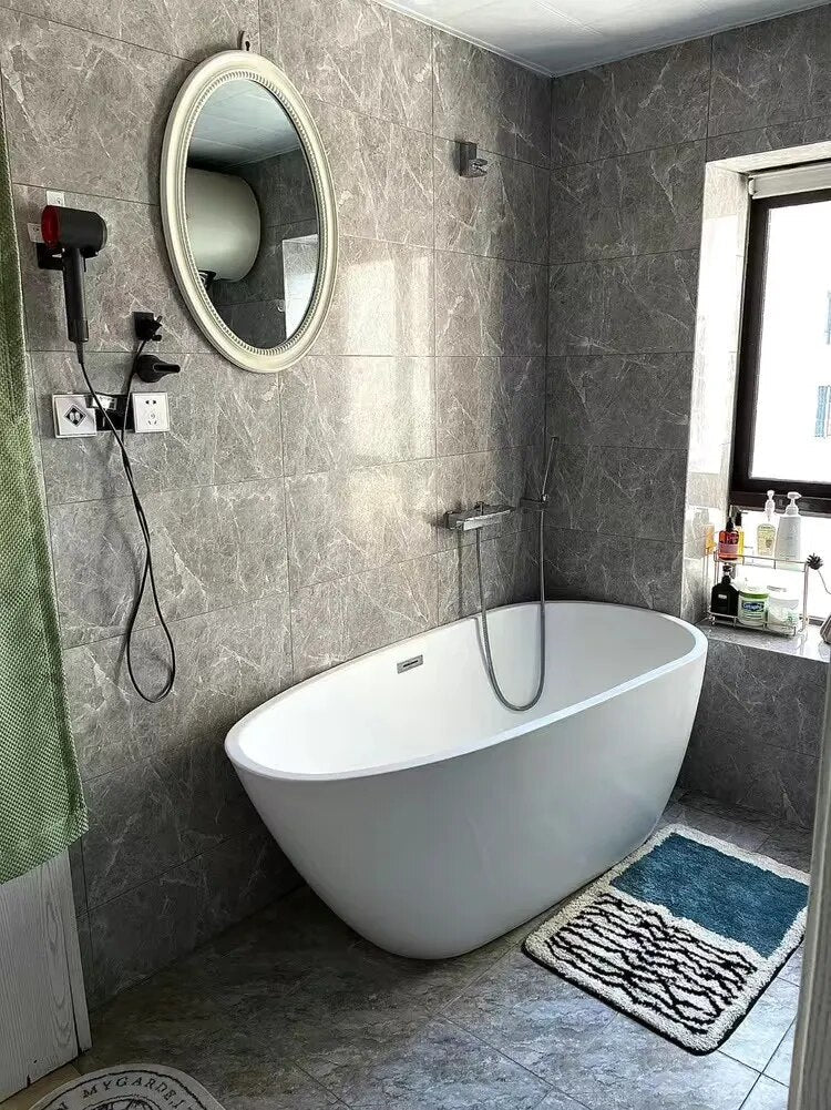 Abstracte antislip badmat met Scandinavisch design Vestragear