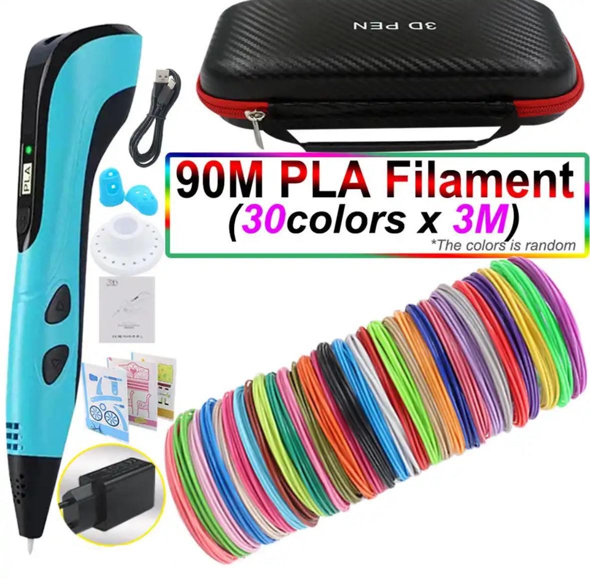 Creaso bolígrafo impresora 3D – bolígrafo fácil de usar para obras de arte creativas en 3D