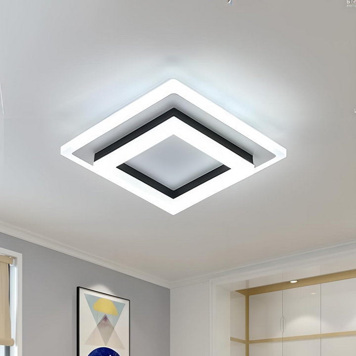 Vierkante LED plafondlamp – Dimbaar licht, modern design &amp; energiezuinig
