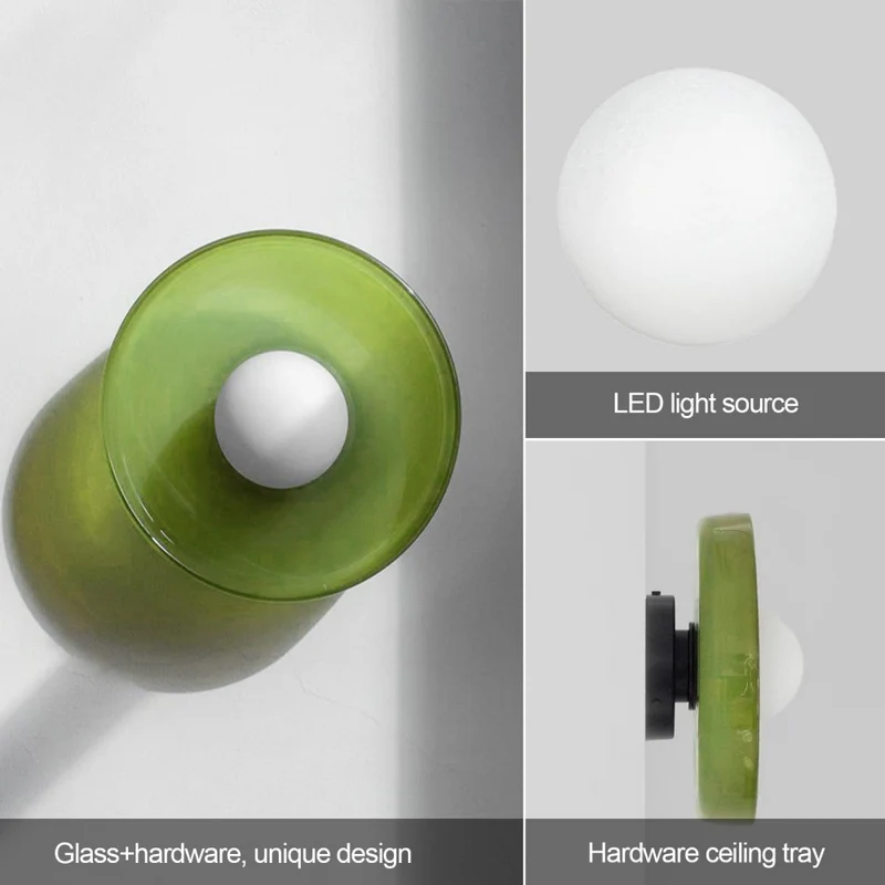 Culina Plafondlamp – Moderno design rotondo in vetro con montaggio a filo compatto e attacco G9