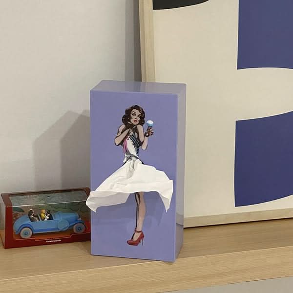 Soporte para pañuelos – Falda danzante decorativa con efecto de movimiento al sacar los pañuelos