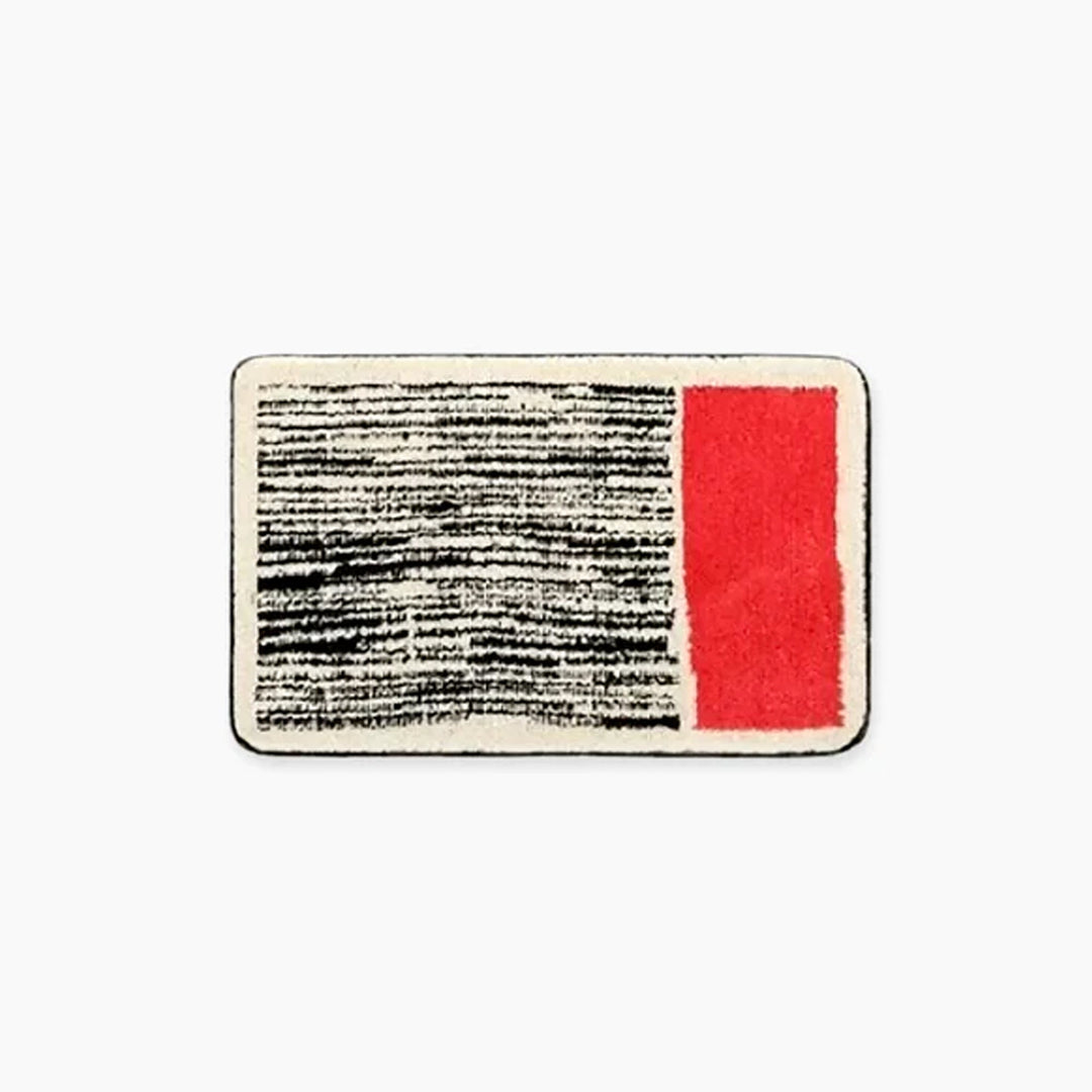 AbstractStep | Scandinavische stijl Abstract Antislip Badmat - Handgemaakt &amp; Stijlvol Badkamerkleed 11