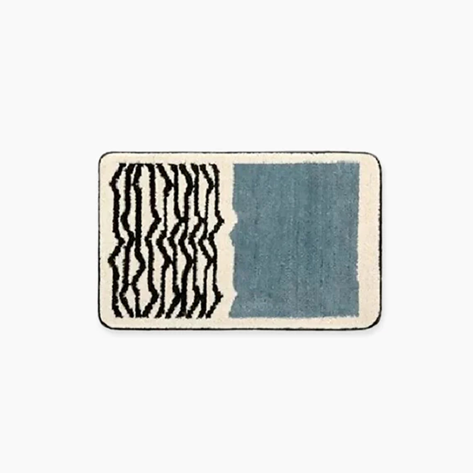 AbstractStep | Scandinavische stijl Abstract Antislip Badmat - Handgemaakt & Stijlvol Badkamerkleed 9