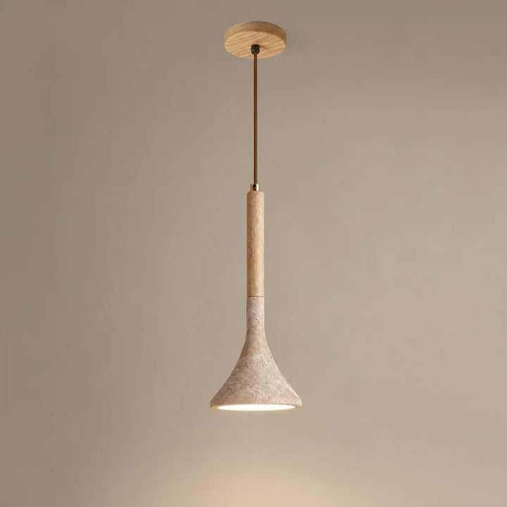Adeline Natural Stone Travertine Pendant Light 0