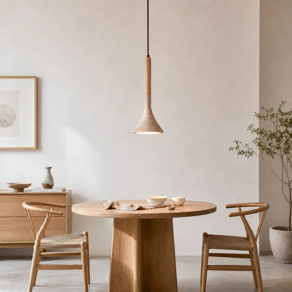 Adeline Natural Stone Travertine Pendant Light 3