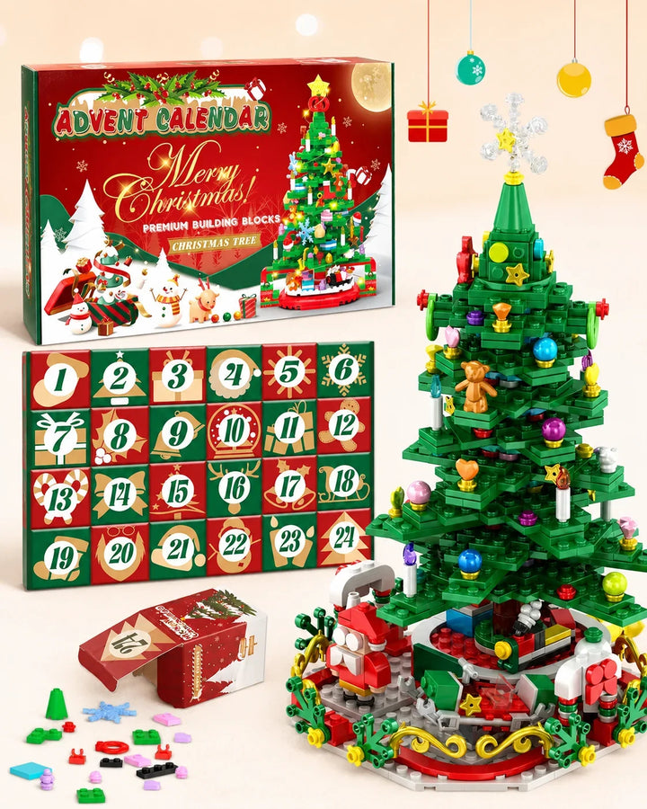 Advent Calendar 2026-Christmas tree building set toy 0