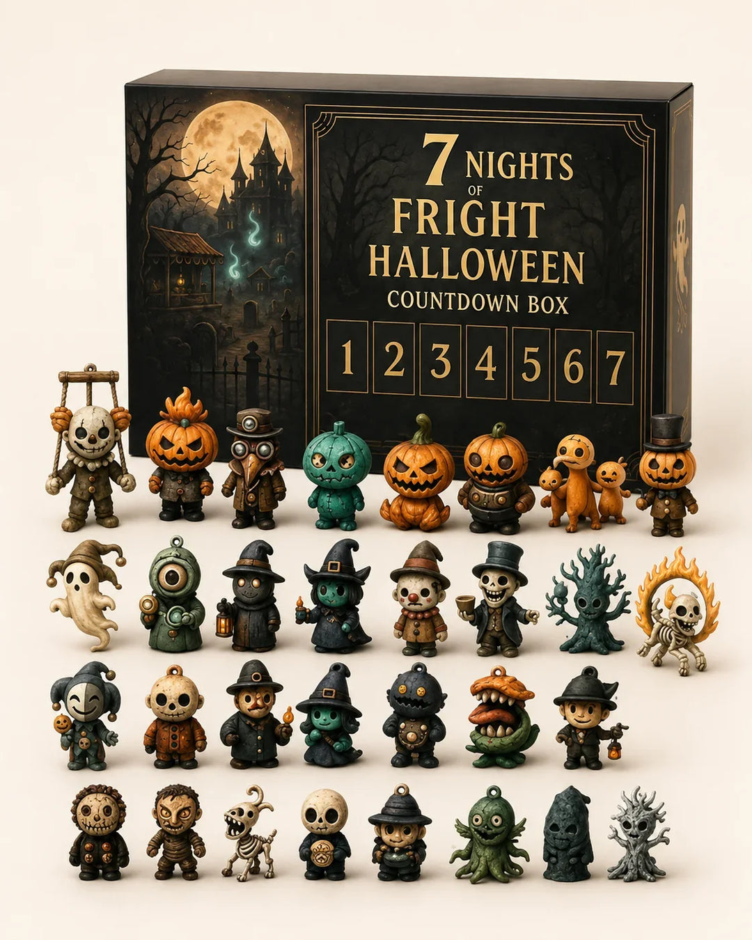 Advent Calendar 2026-Halloween 31 Nights of Fright Figure Advent Calendar 2