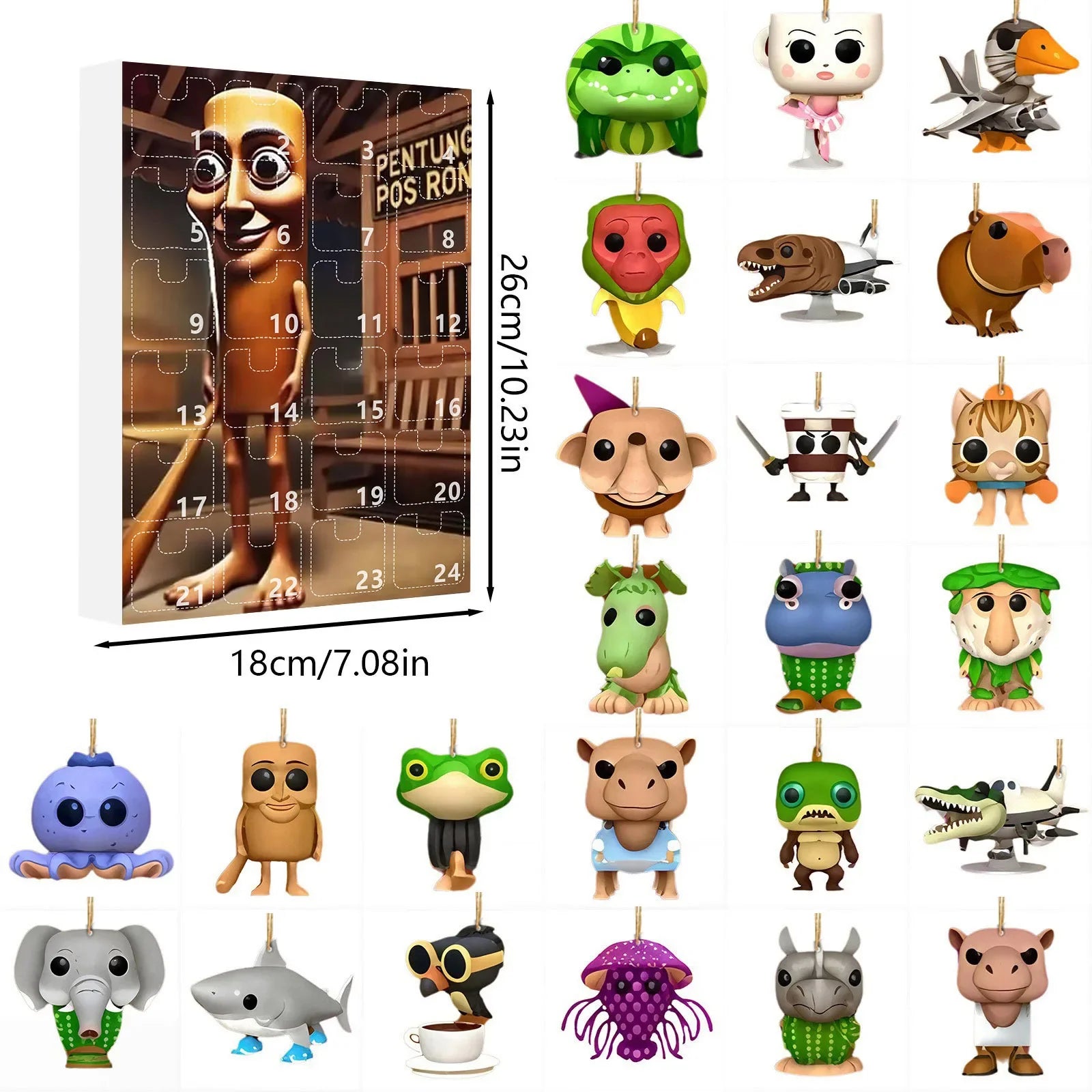 Calendario dell'Avvento Festiva 2025 – calendario di 24 giorni con sorprese uniche e design festivo