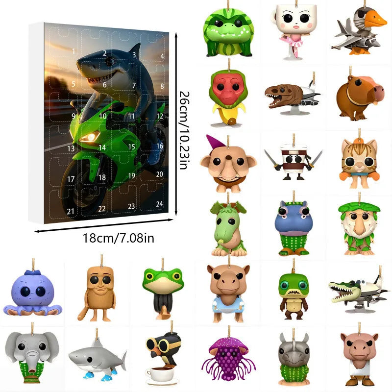 Calendario dell'Avvento Festiva 2025 – calendario di 24 giorni con sorprese uniche e design festivo