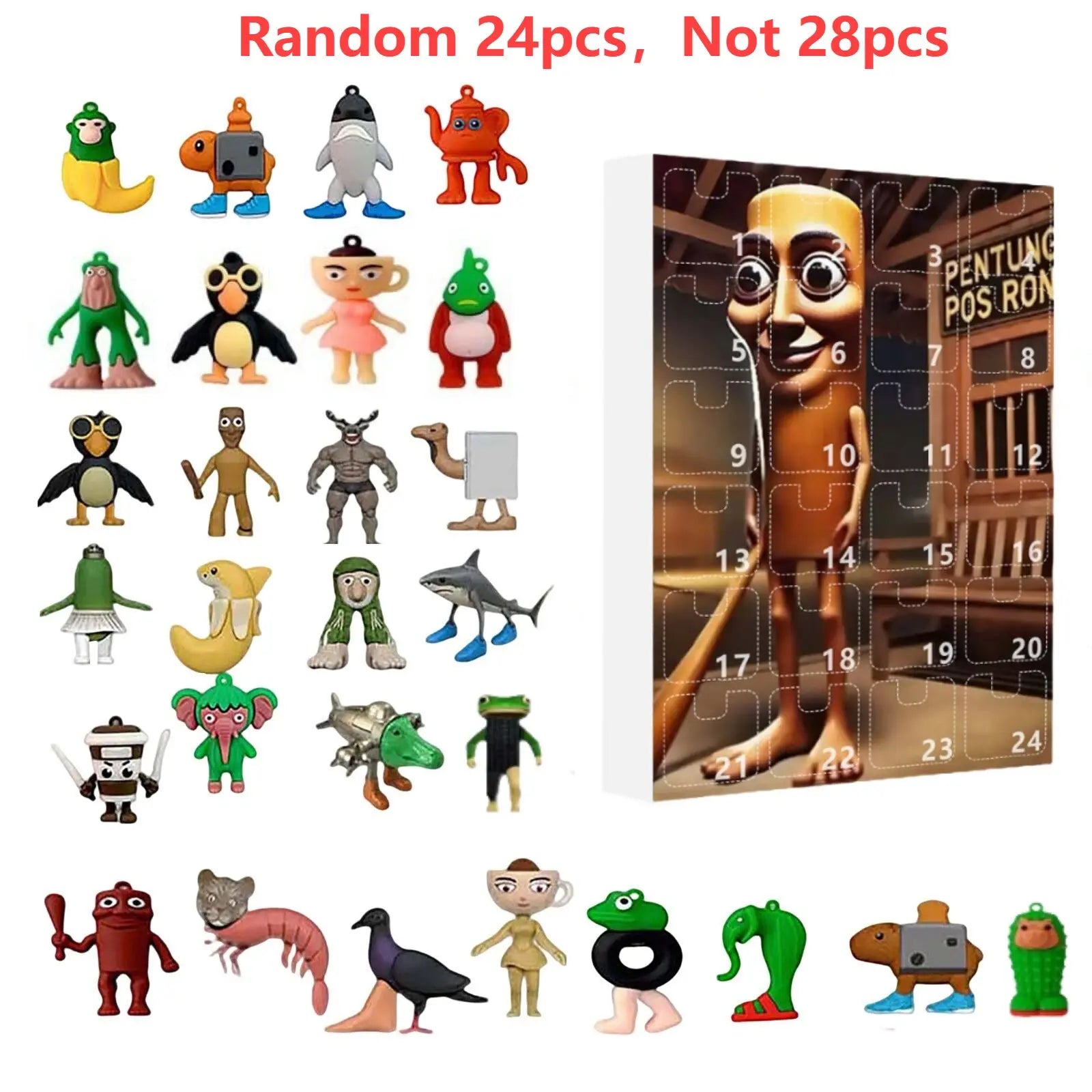 Calendario dell'Avvento Festiva 2025 – calendario di 24 giorni con sorprese uniche e design festivo