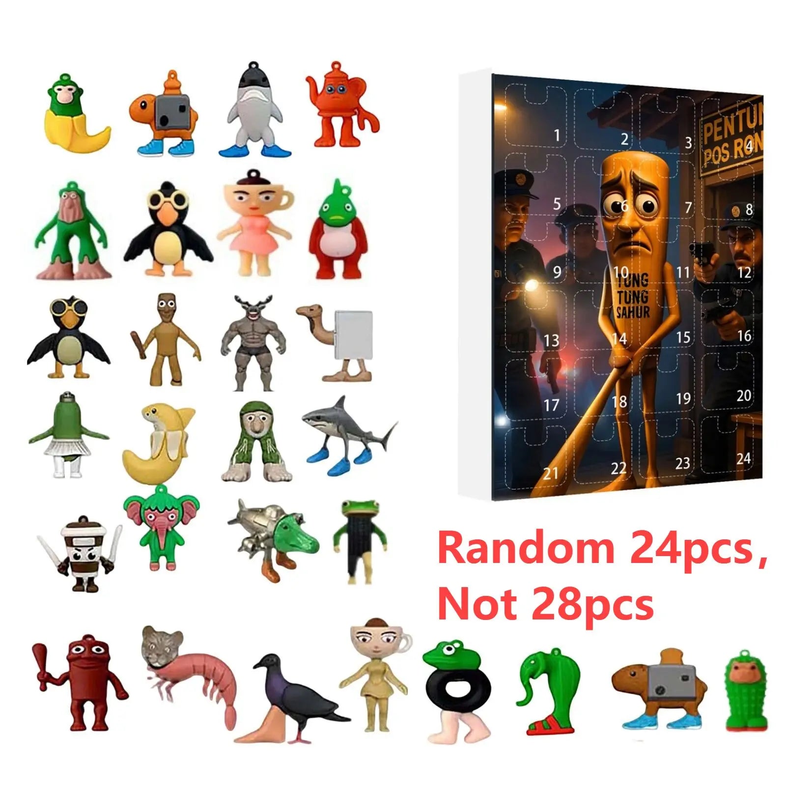 Calendario dell'Avvento Festiva 2025 – calendario di 24 giorni con sorprese uniche e design festivo