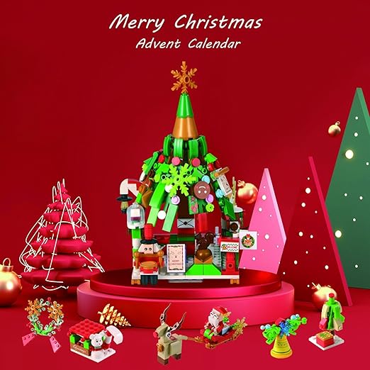 Adventskalender Bouwblokken 24 Dagen Kerstdorp Winterthema Creatief Constructiespeelgoed Kerst December Kinderen | Sansoti 7