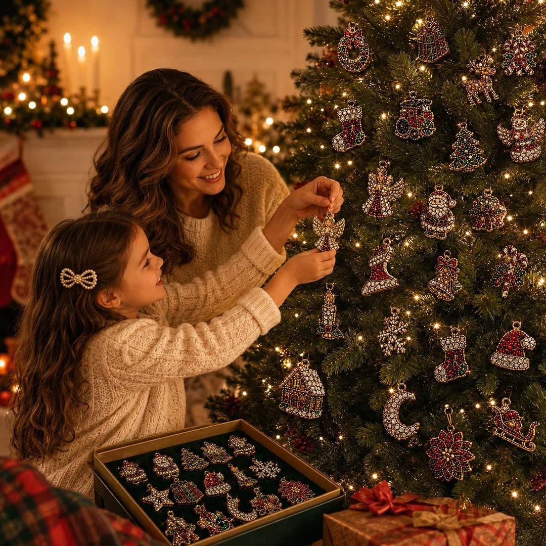 Adventskalender Diamantmotief 24 Vakjes Zelf Maken Acryl Ornamenten Kerstdecoratie Knutselset Kinderen | Sansoti 6