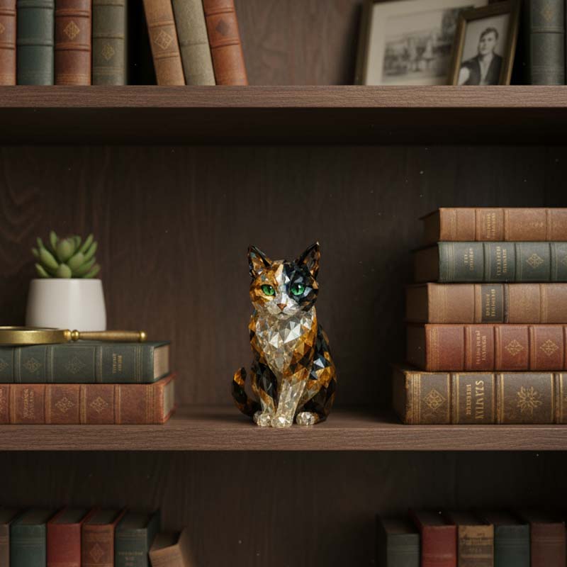 Adventskalender Katten met 24 Kristal Figuurtjes Verzameling December Kerstdecoratie voor Kattenliefhebbers | Sansoti 4