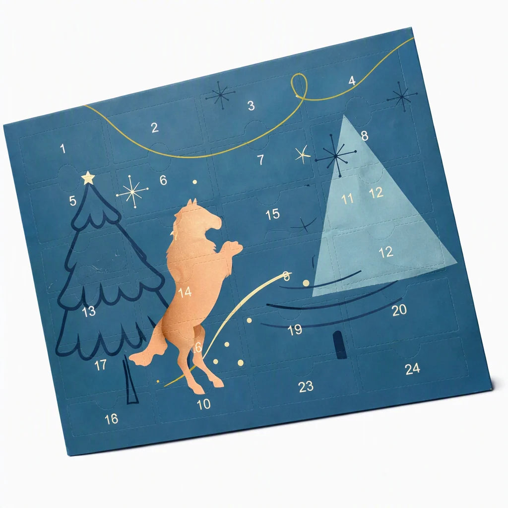 Adventskalender Paardensport 24 Verzorgingsproducten Accessoires Stabiel Rijden Paardenliefhebbers Kerst | Sansoti 1