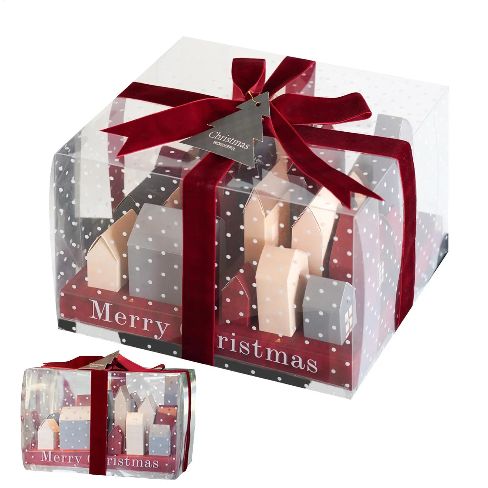 Festarra caixas de calendario de advento – Conxunto de 25 caixas de Nadal reutilizables para agasallos e decoración