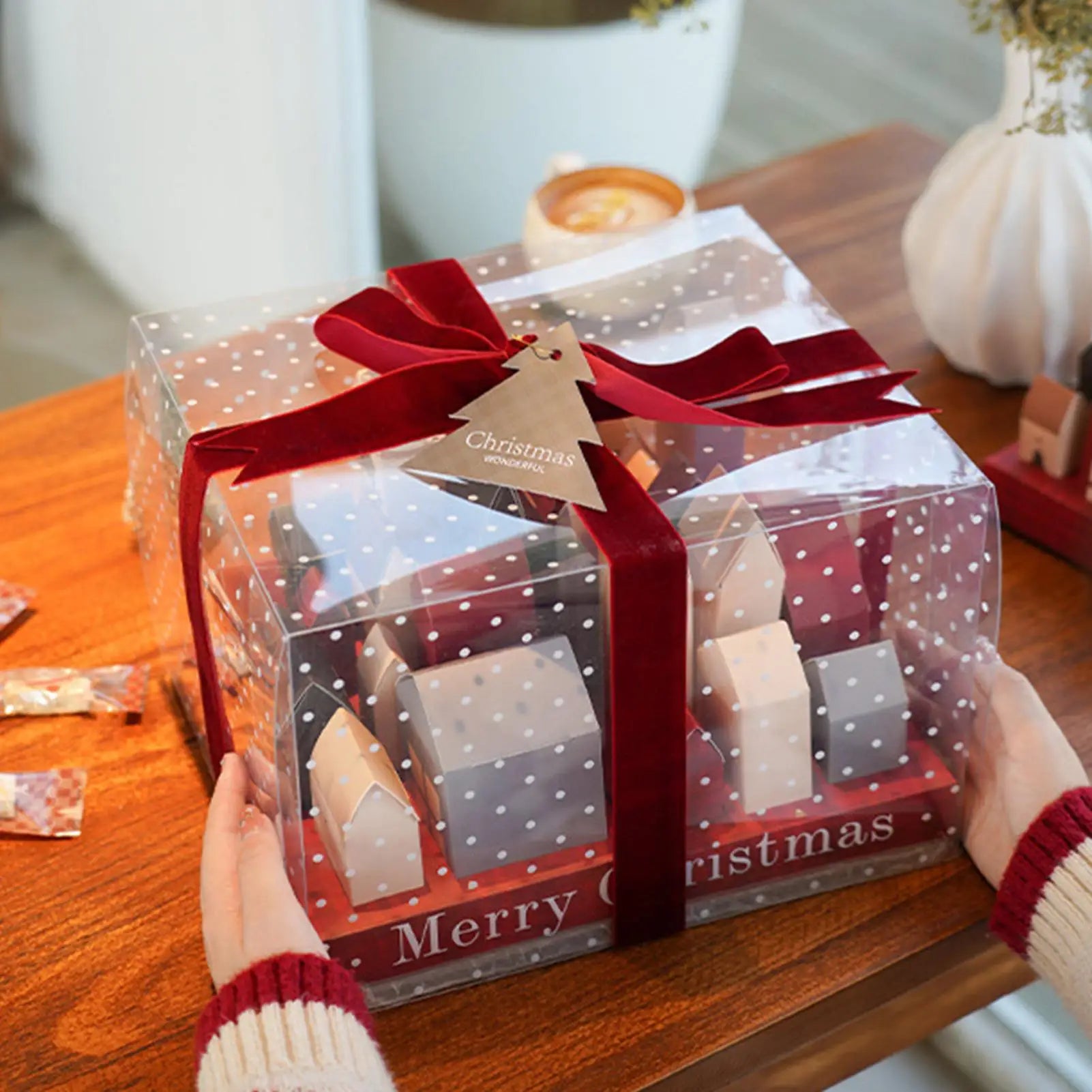 Festarra caixas de calendario de advento – Conxunto de 25 caixas de Nadal reutilizables para agasallos e decoración