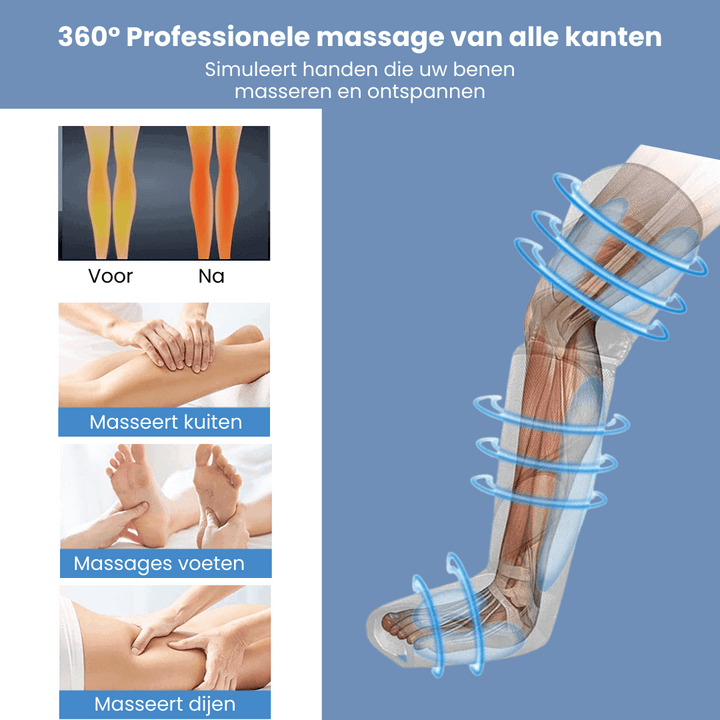 Airestro – massaggio gambe a 360° con pressione d&