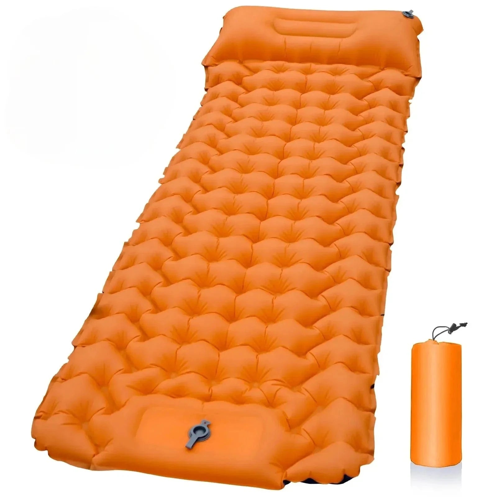 Materasso da campeggio gonfiabile con pompa a pedale e cuscino – leggero e impermeabile